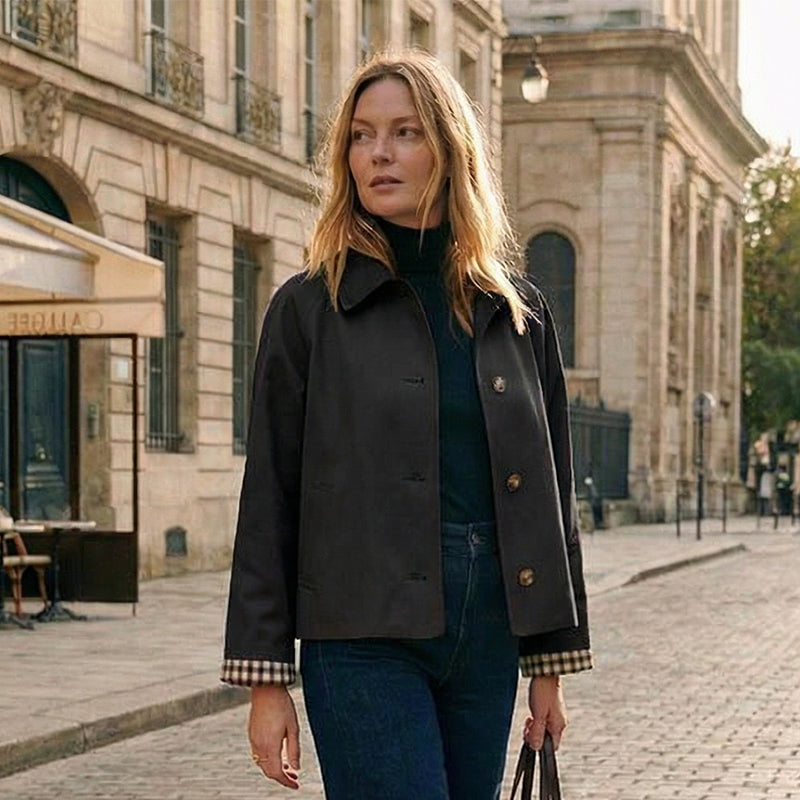 Women's Single-Breasted Cropped Jacket