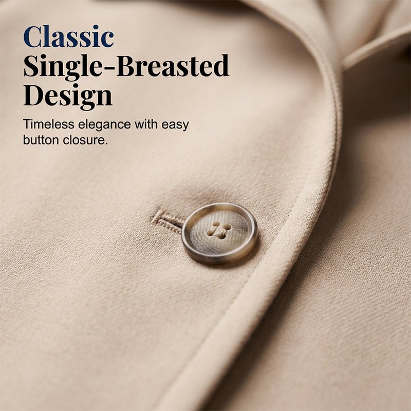 Women's Single-Breasted Cropped Jacket