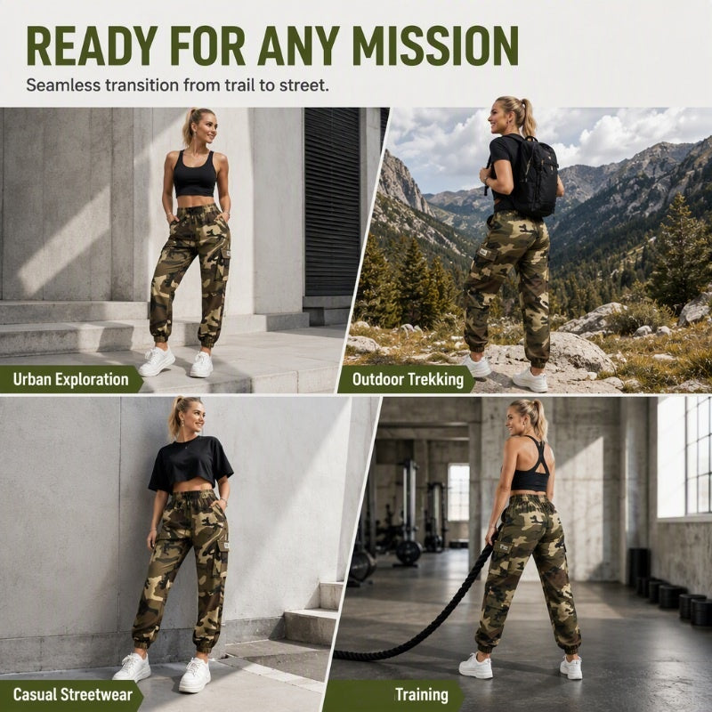 Women's Cargo Pants Lightweight Outdoor Joggers