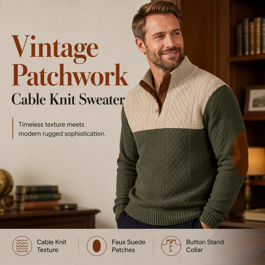 Men's Patchwork Sports Sweatshirt