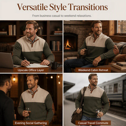 Men's Patchwork Sports Sweatshirt