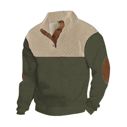 Men's Patchwork Sports Sweatshirt