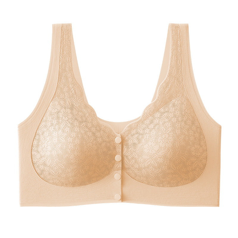 Front Closure Wire-Free Bra for Women