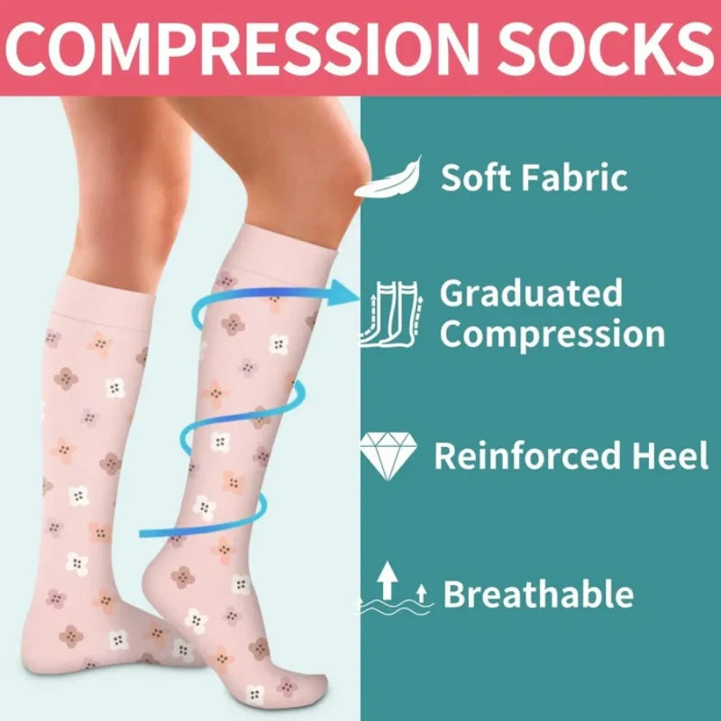 High-Elastic Breathable Calf Compression Socks
