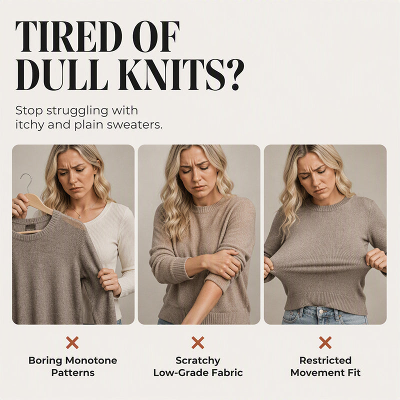 Women's Colorful Geometric Stripe Knit Sweater