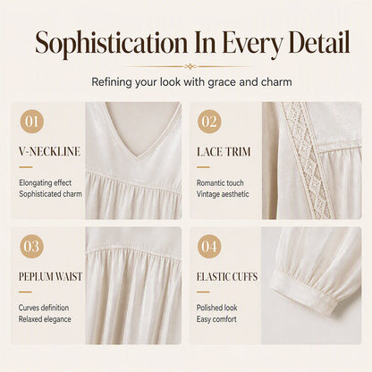 Women's Elegant V-Neck Velvet Top