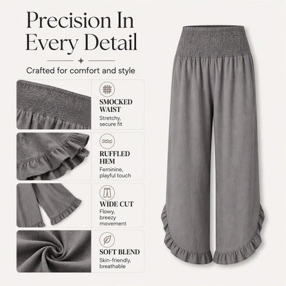 Women's High Waist Cotton Linen Pants