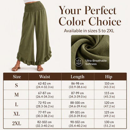Women's High Waist Cotton Linen Pants