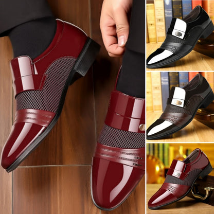 Men's Classic Non-Slip PU Leather Dress Shoes
