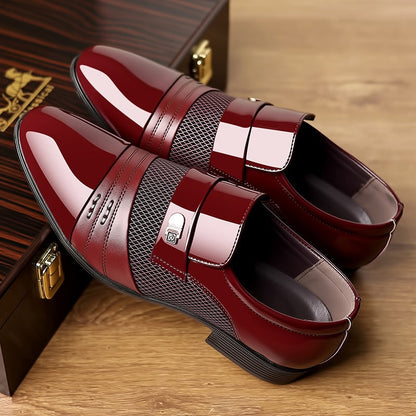 Men's Classic Non-Slip PU Leather Dress Shoes