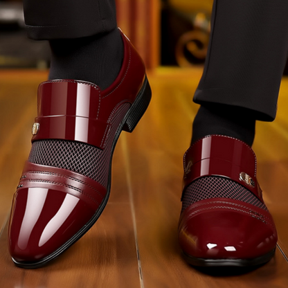 Men's Classic Non-Slip PU Leather Dress Shoes