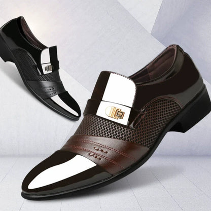 Men's Classic Non-Slip PU Leather Dress Shoes