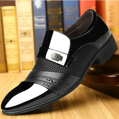 Men's Classic Non-Slip PU Leather Dress Shoes