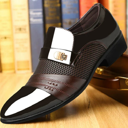 Men's Classic Non-Slip PU Leather Dress Shoes