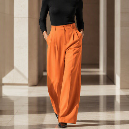 Women's High Waisted Wide Leg Suit Pants