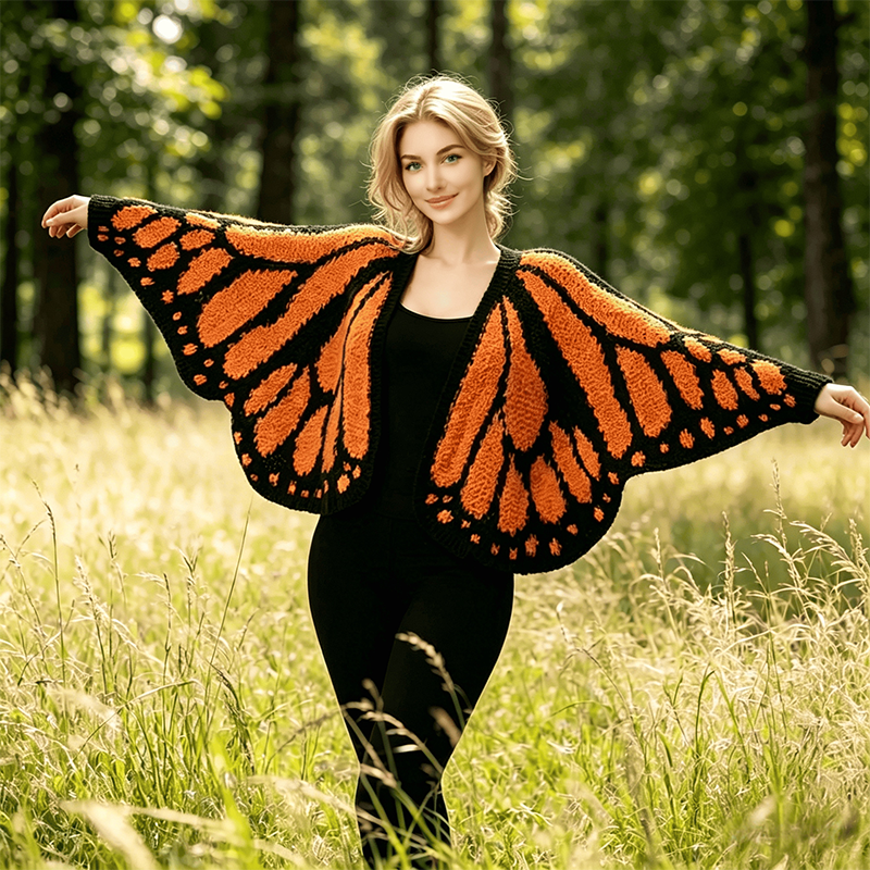 Women's Butterfly Wing Knit Cardigan