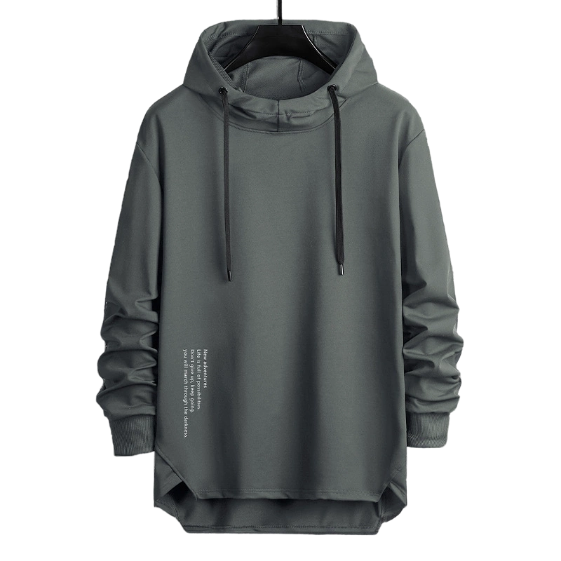 Men's Casual Loose Hooded Sweatshirt