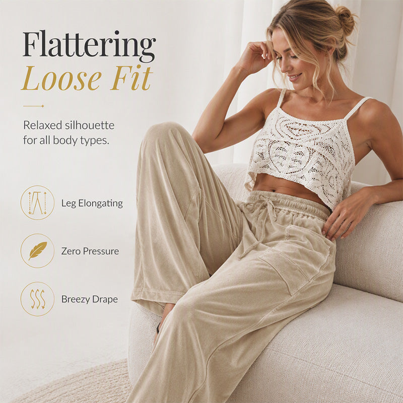 Women’s Casual Relaxed-Fit Drawstring Pants