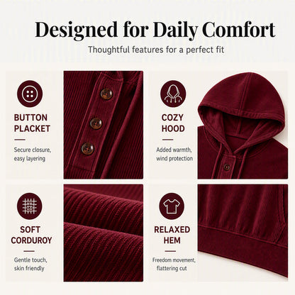 Women's Hoodie Button Down Sweatshirt