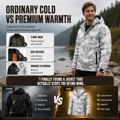 Men's Windproof Hooded Camouflage Jacket