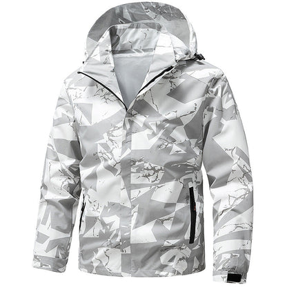Men's Windproof Hooded Camouflage Jacket