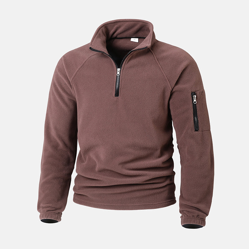 Men's Half Zip Polar Fleece Pullover