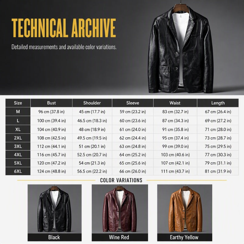 Men's Modern Slim Fit PU Leather Jacket