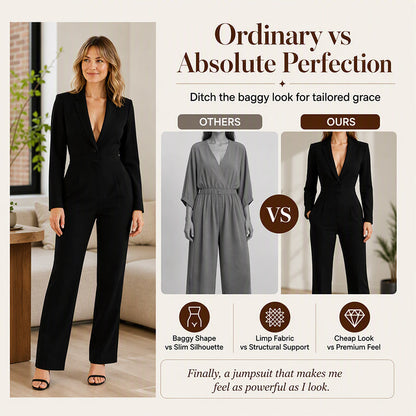 Women's Elegant Blazer Jumpsuit