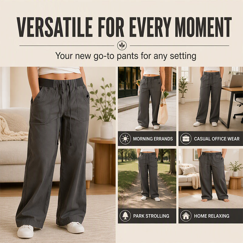 Women's Casual Drawstring Cargo Pants