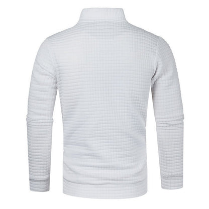 Men's Long Sleeve Quarter Zip Pullover Sweater