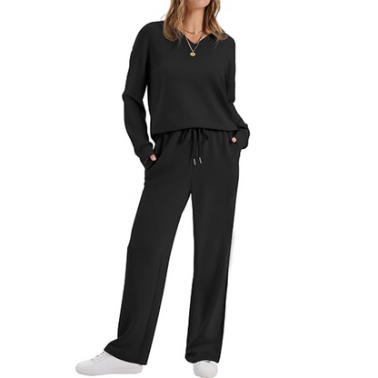 Women's Casual Top & Pants 2-Piece Lounge Set