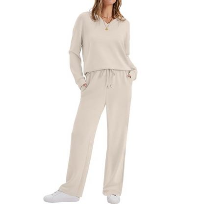 Women's Casual Top & Pants 2-Piece Lounge Set