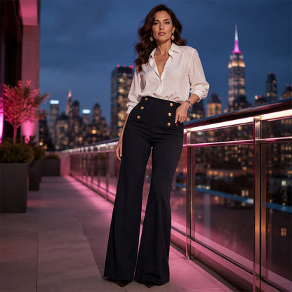 Women's Flattering Stretchy Flare Pants