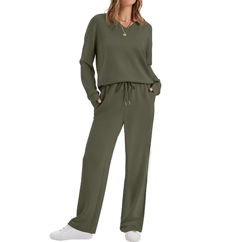 Women's Casual Top & Pants 2-Piece Lounge Set