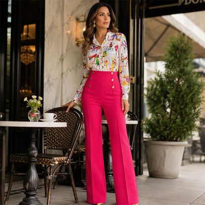 Women's Flattering Stretchy Flare Pants