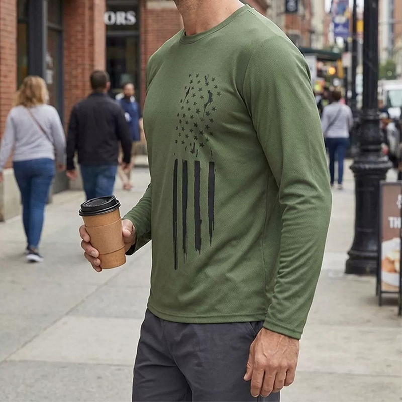 Men's Quick Dry Long Sleeve Sport Shirt