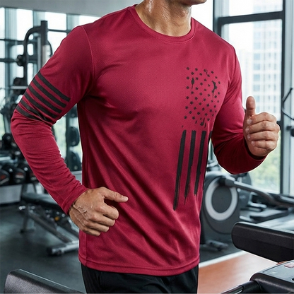 Men's Quick Dry Long Sleeve Sport Shirt