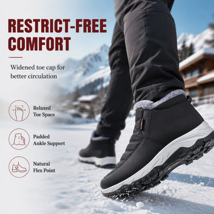 Men's Winter Warm Slip-On Snow Boots