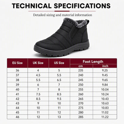 Men's Winter Warm Slip-On Snow Boots