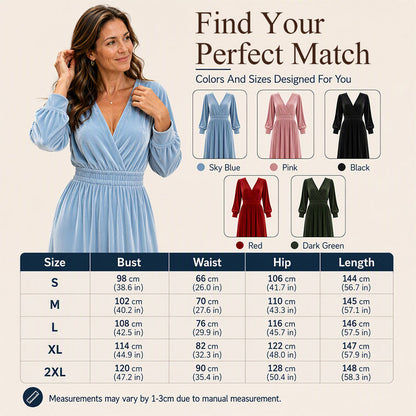 Women's Elegant V-Neck Velvet Jumpsuit