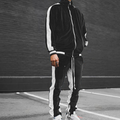 Premium Velvet Men's Tracksuit Set