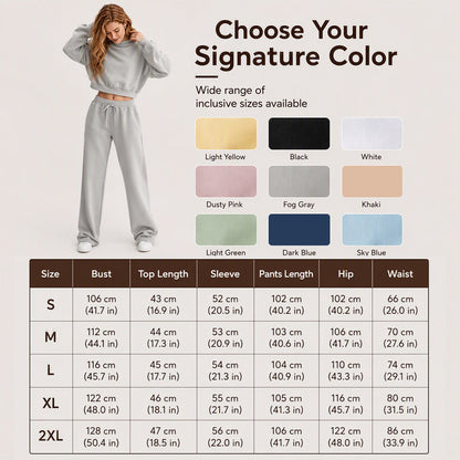 Women's Sweatshirt & Pants 2-Piece Set