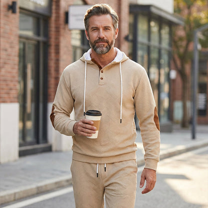 Men's Casual Hooded Tracksuit Set