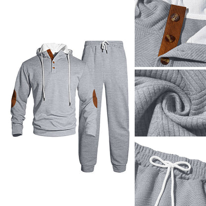 Men's Casual Hooded Tracksuit Set