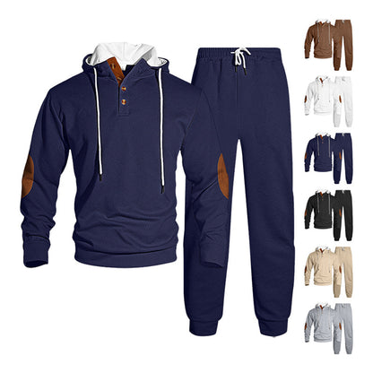 Men's Casual Hooded Tracksuit Set