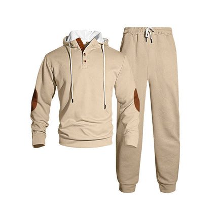 Men's Casual Hooded Tracksuit Set