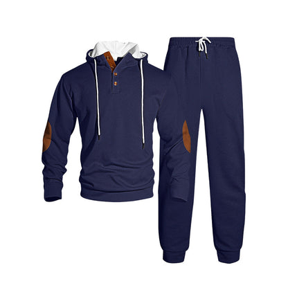 Men's Casual Hooded Tracksuit Set