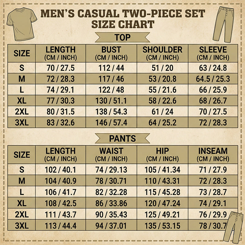 Men's Casual Hooded Tracksuit Set
