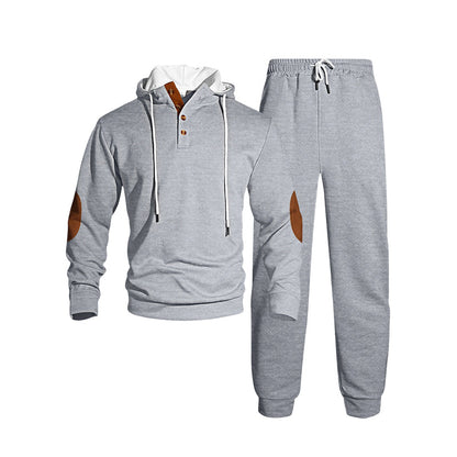 Men's Casual Hooded Tracksuit Set