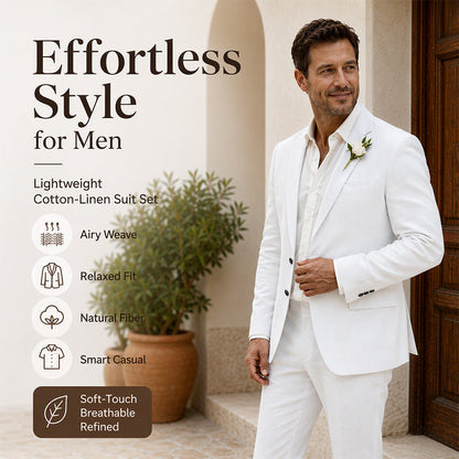 Men's Classic Slim Fit Two-Button Blazer